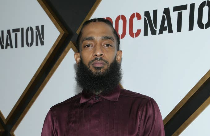 Nipsey Hussle attends 2019 Roc Nation THE BRUNCH
