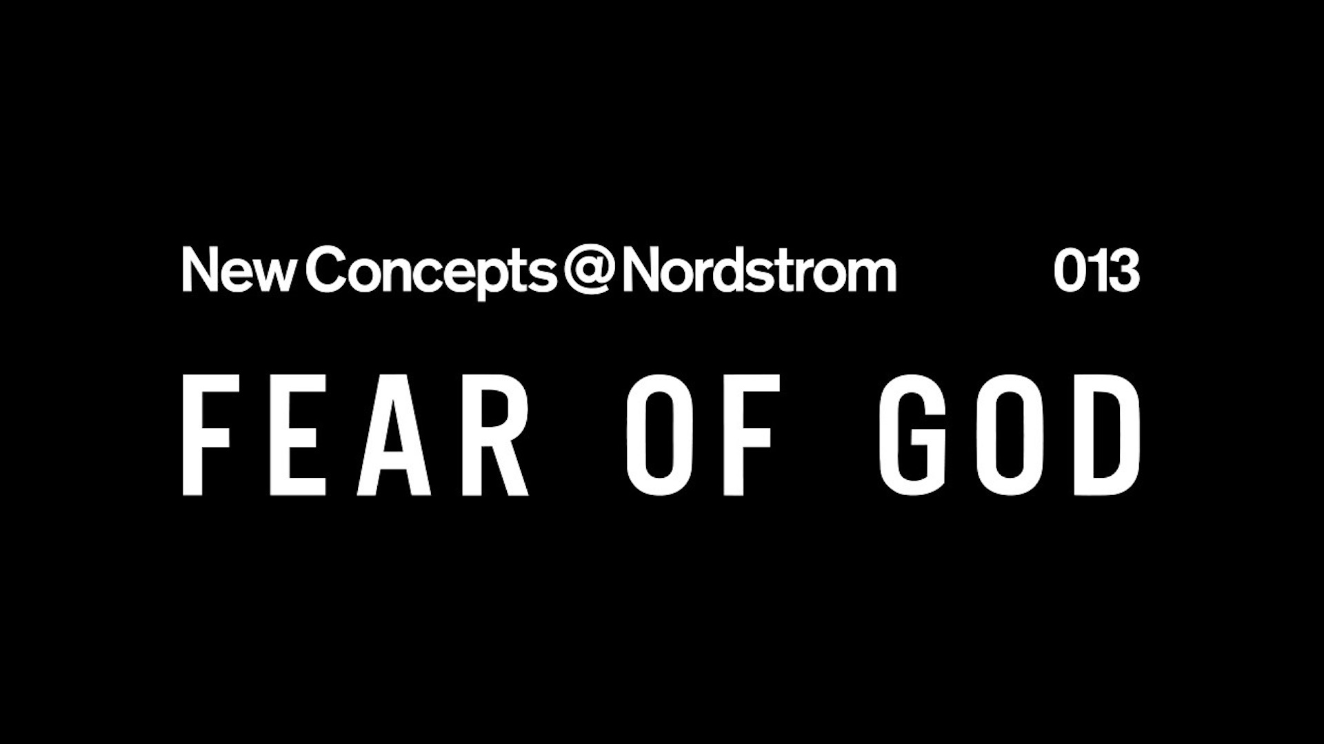 Fear of God Launches Exclusive Pop-Up Shops With Nordstrom