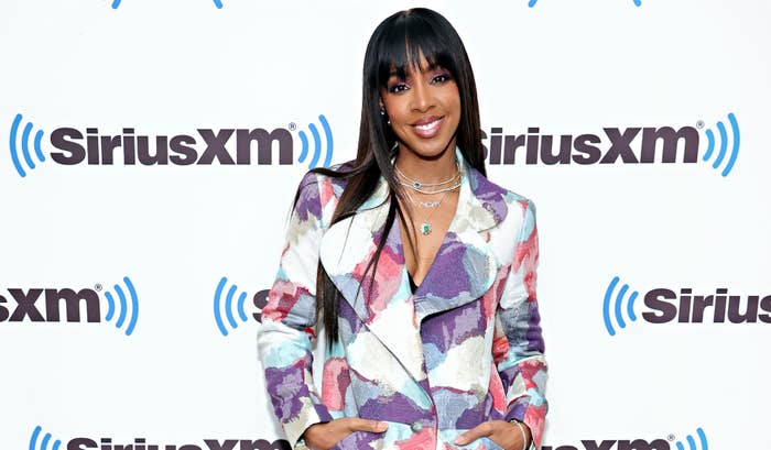 Kelly Rowland on red carpet at SiriusXM event