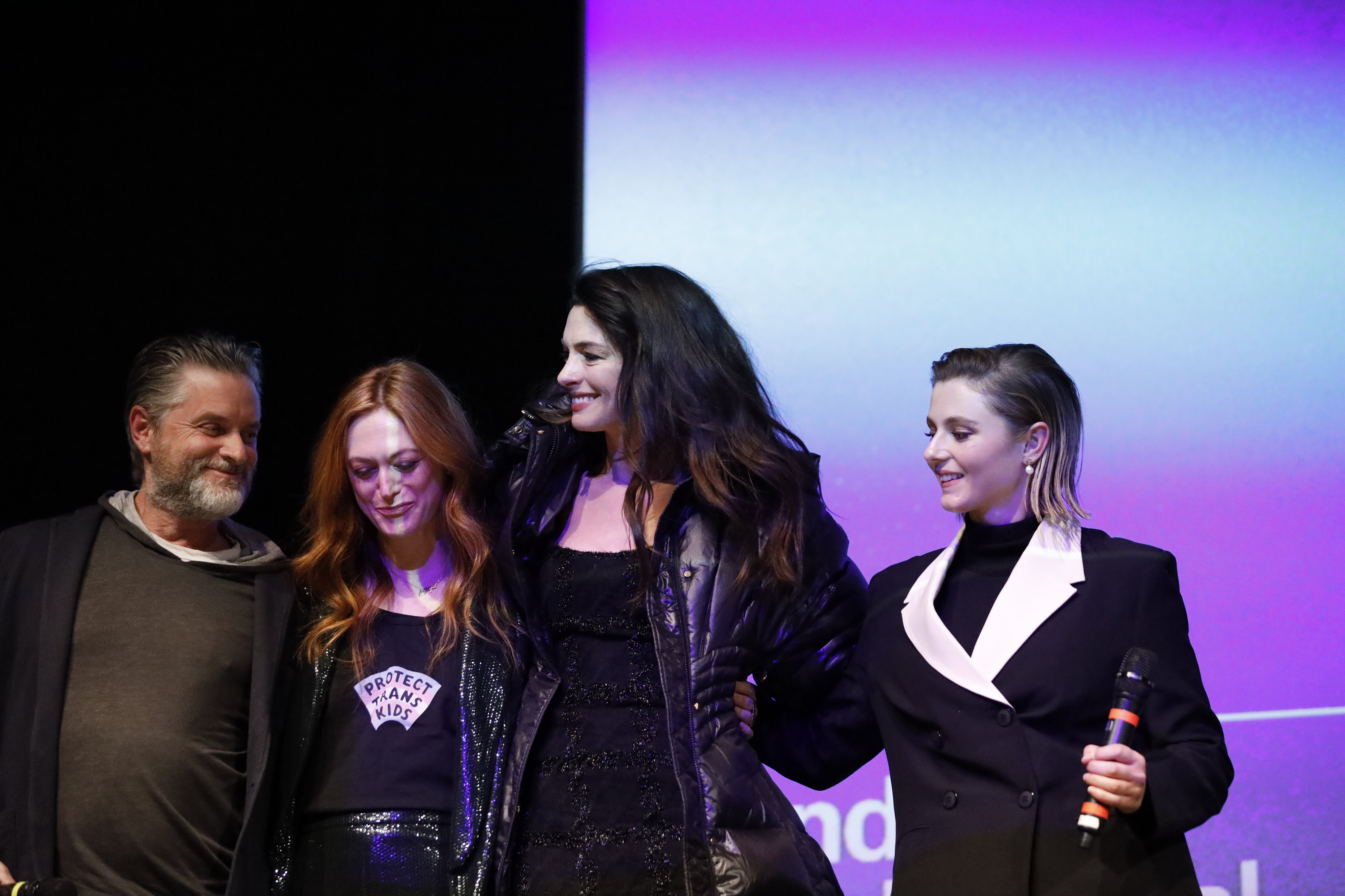 Anne Hathaway and cast at Sundance premiere