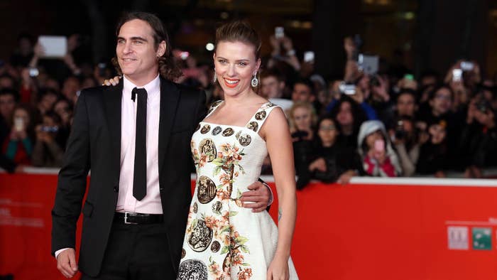 Joaquin Phoenix and Scarlett Johansson attend the &#x27;Her&#x27; Premiere