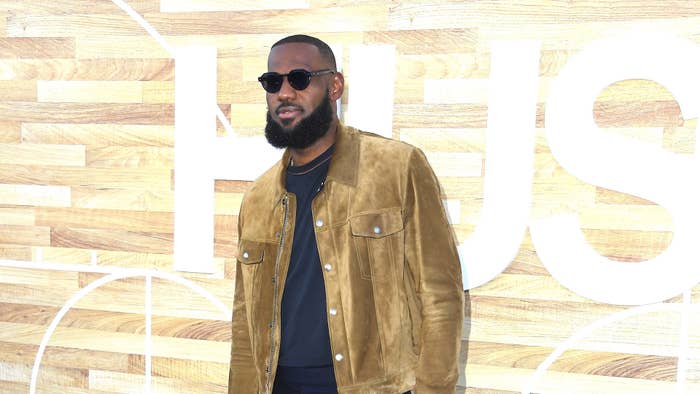 LeBron James arrives at the Los Angeles Premiere Of Netflix's "Hustle"