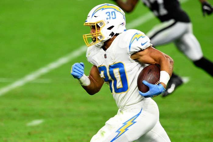 Austin Ekeler Chargers Raiders 2020