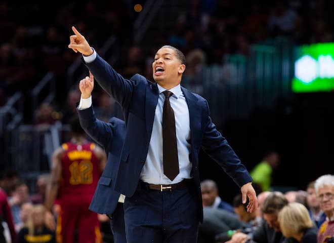 Ty Lue with the Cavaliers.