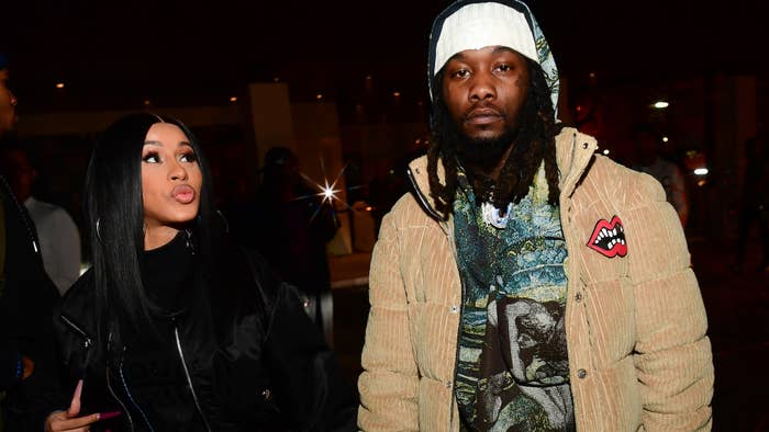 Cardi B and Offset photographed in Atlanta