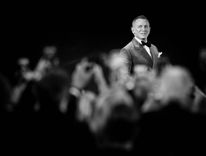 Daniel Craig attends the No Time To Die World Premiere at the Royal Albert Hall