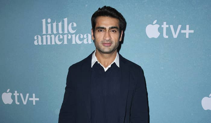 Kumail Nanjiani attends the premiere of Apple TV+&#x27;s &quot;Little America&quot;