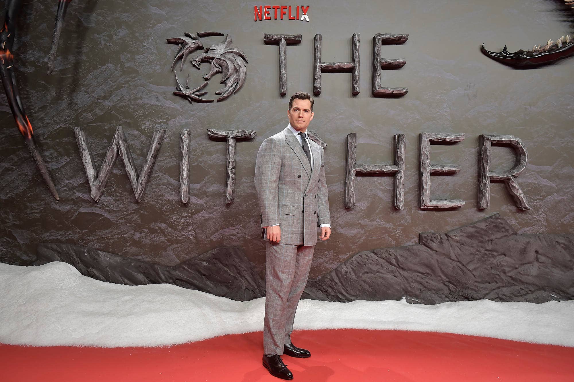Henry Cavill attends premiere of 'The Witcher'