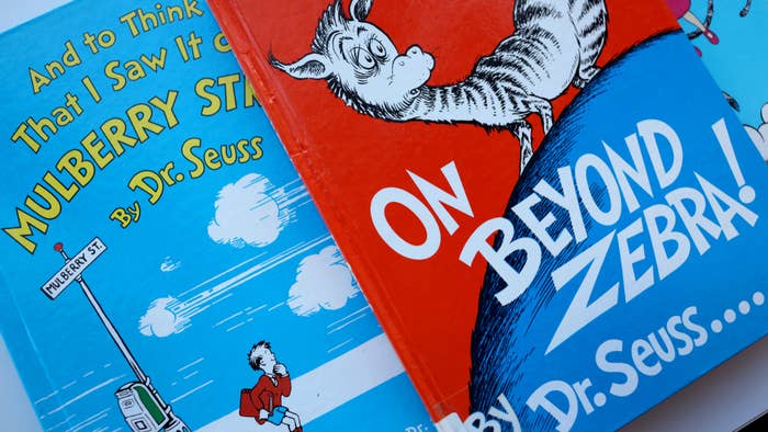 Discontinued Dr. Seuss books offered for loan at the Chicago Public Library.