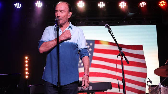 Lee Greenwood performs on stage during a Music Memorial for Jeff Carson