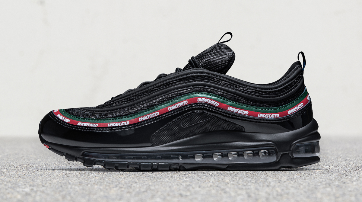 Black Undefeated Nike Air Max 97 Profile