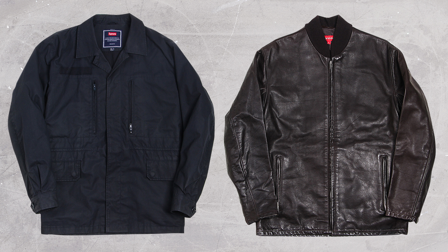 Supreme Military Jacket and Leather Jacket