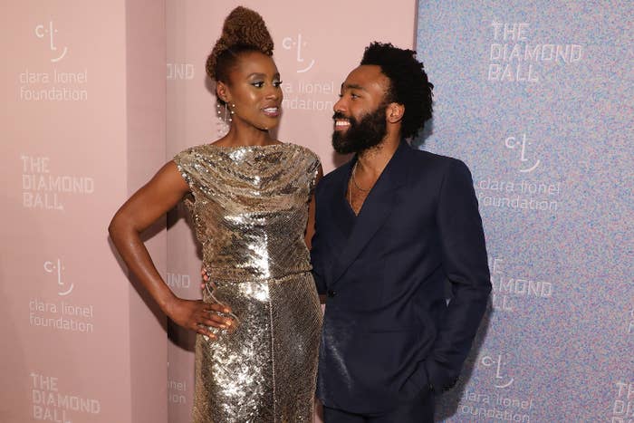 Issa Rae and Donald Glover attend the 2018 Diamond Ball