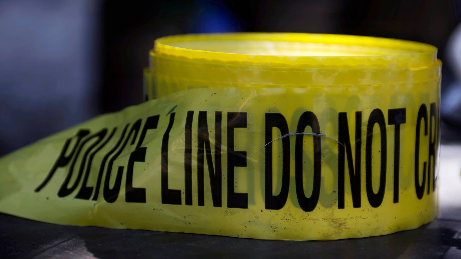 Roll of crime scene tape is unused