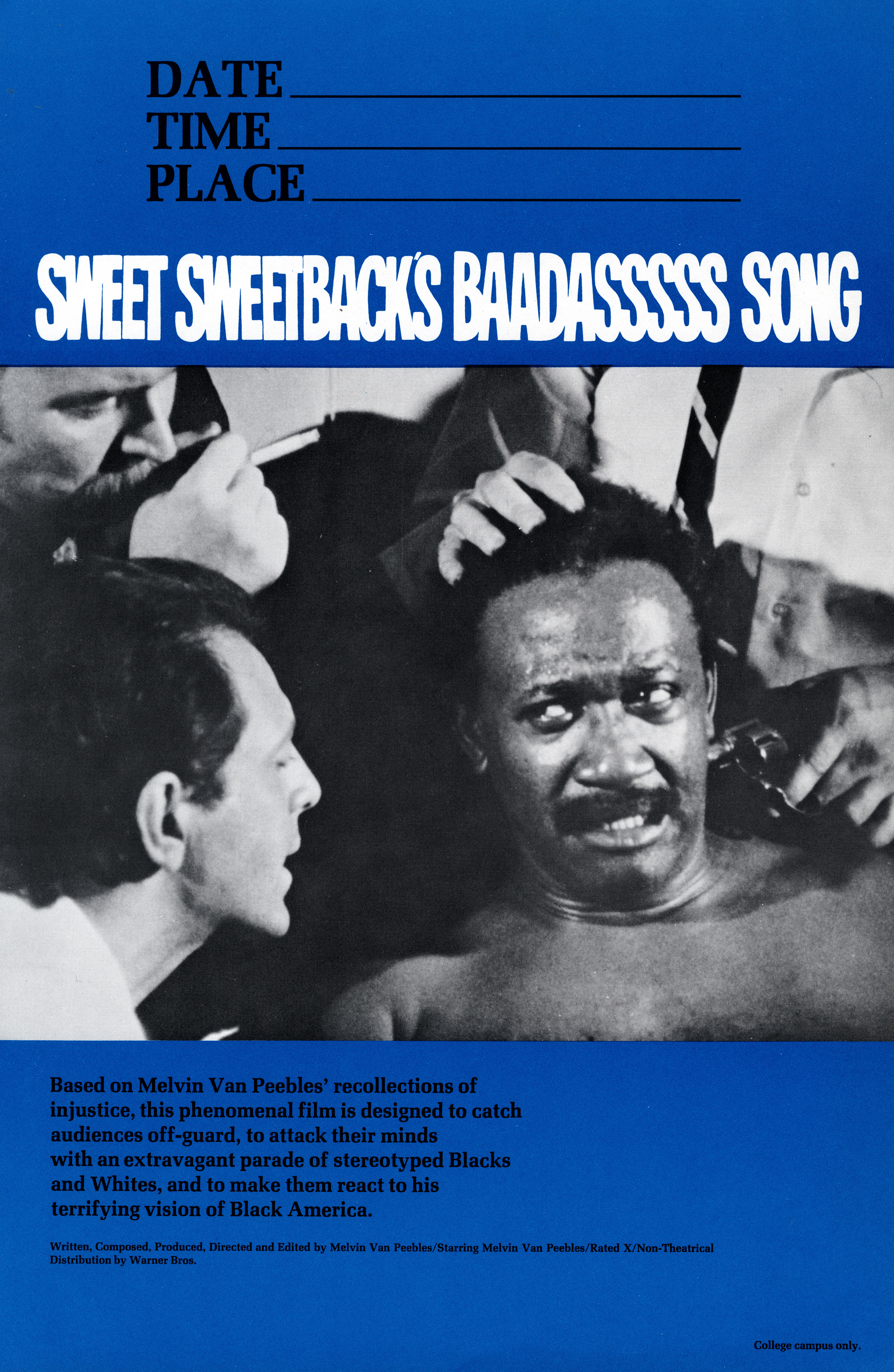 This is the theatrical poster for Sweet Sweetback&#x27;s Baadasssss Song