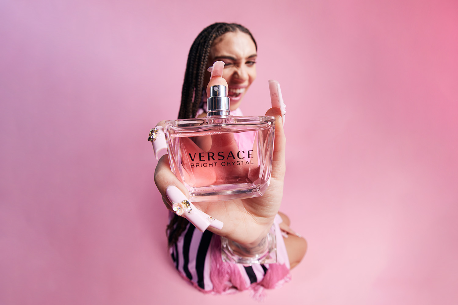 versace perfume ad