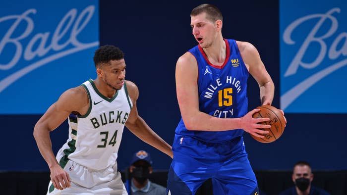 Giannis Antetokounmpo and Nikola Jokic.