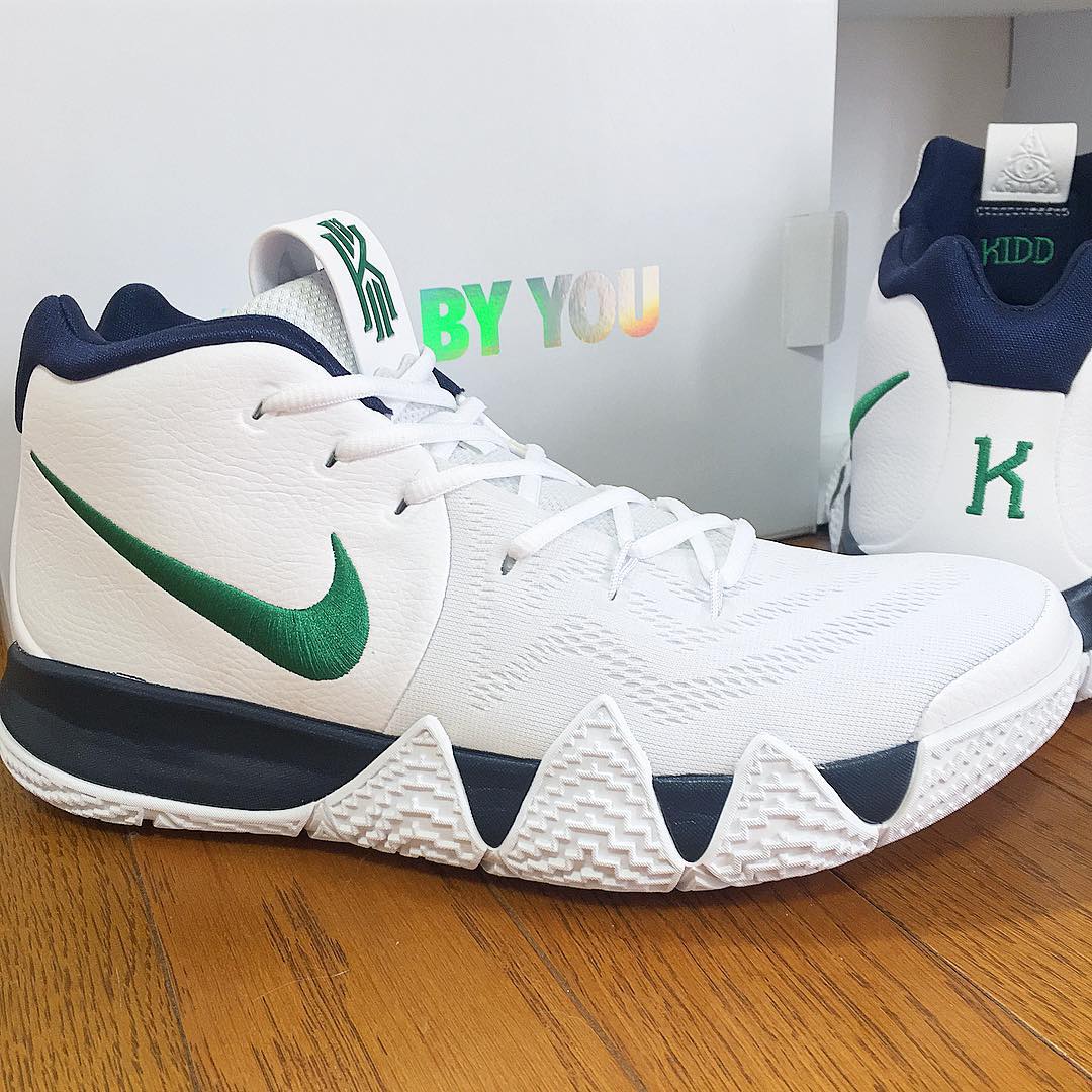 Kyrie 4 clearance white and green