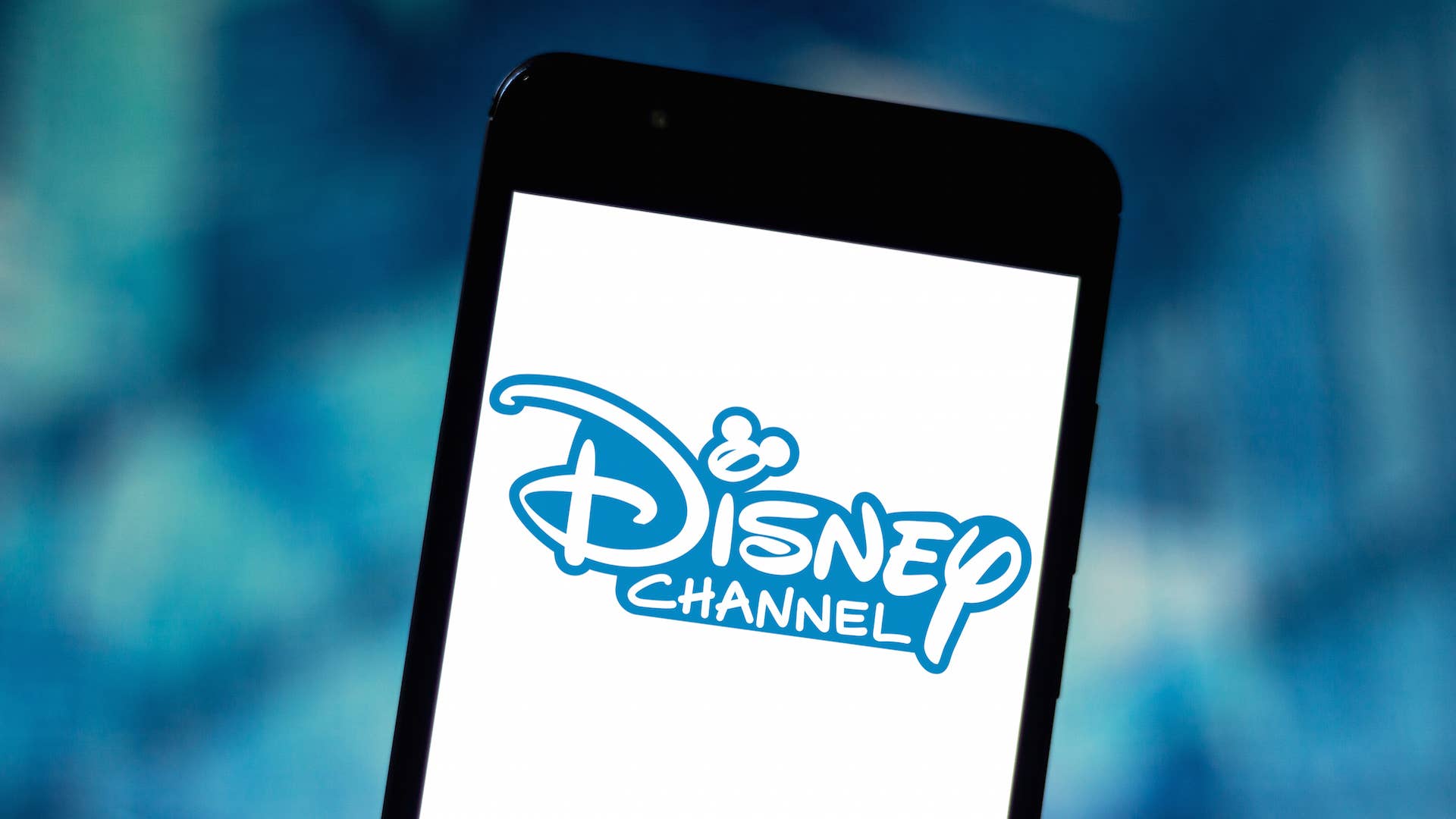 In this photo illustration the Disney Channel logo