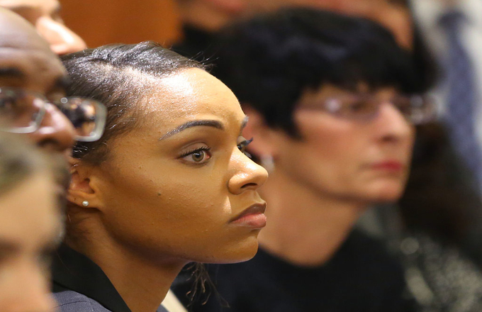 Shayanna Jenkins at Aaron Hernandez trial