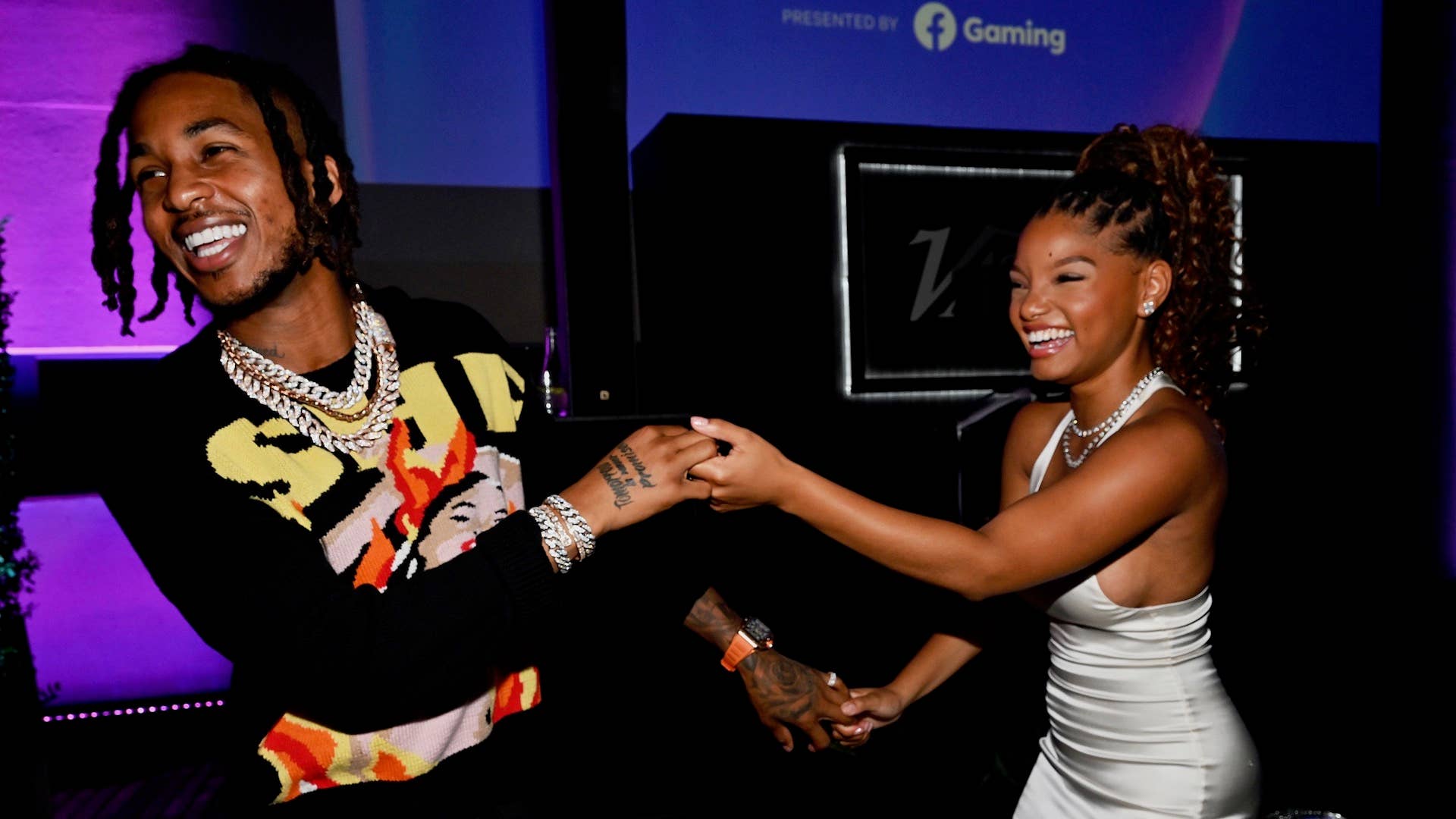 Darryl Dwayne Granberry Jr. and Halle Bailey attend the Variety Power of Young Hollywood