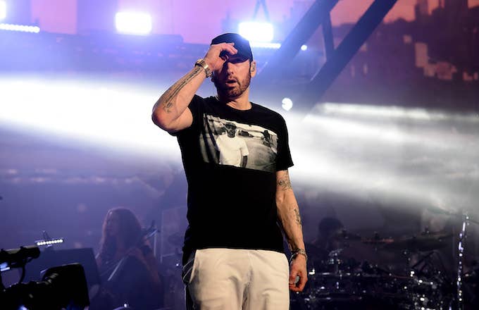 Eminem performs at Coachella.