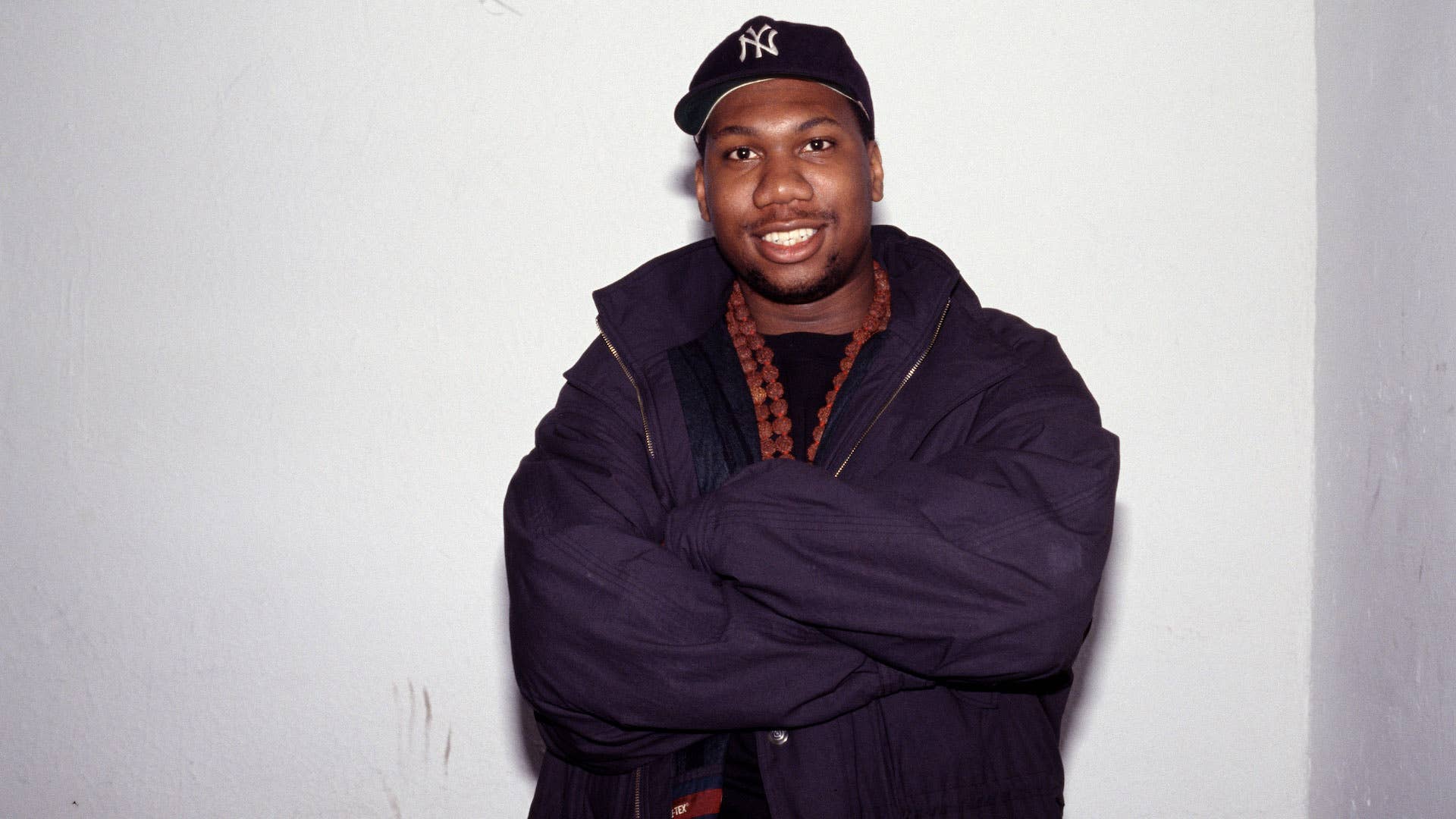 Portrait of KRS-One in 1990