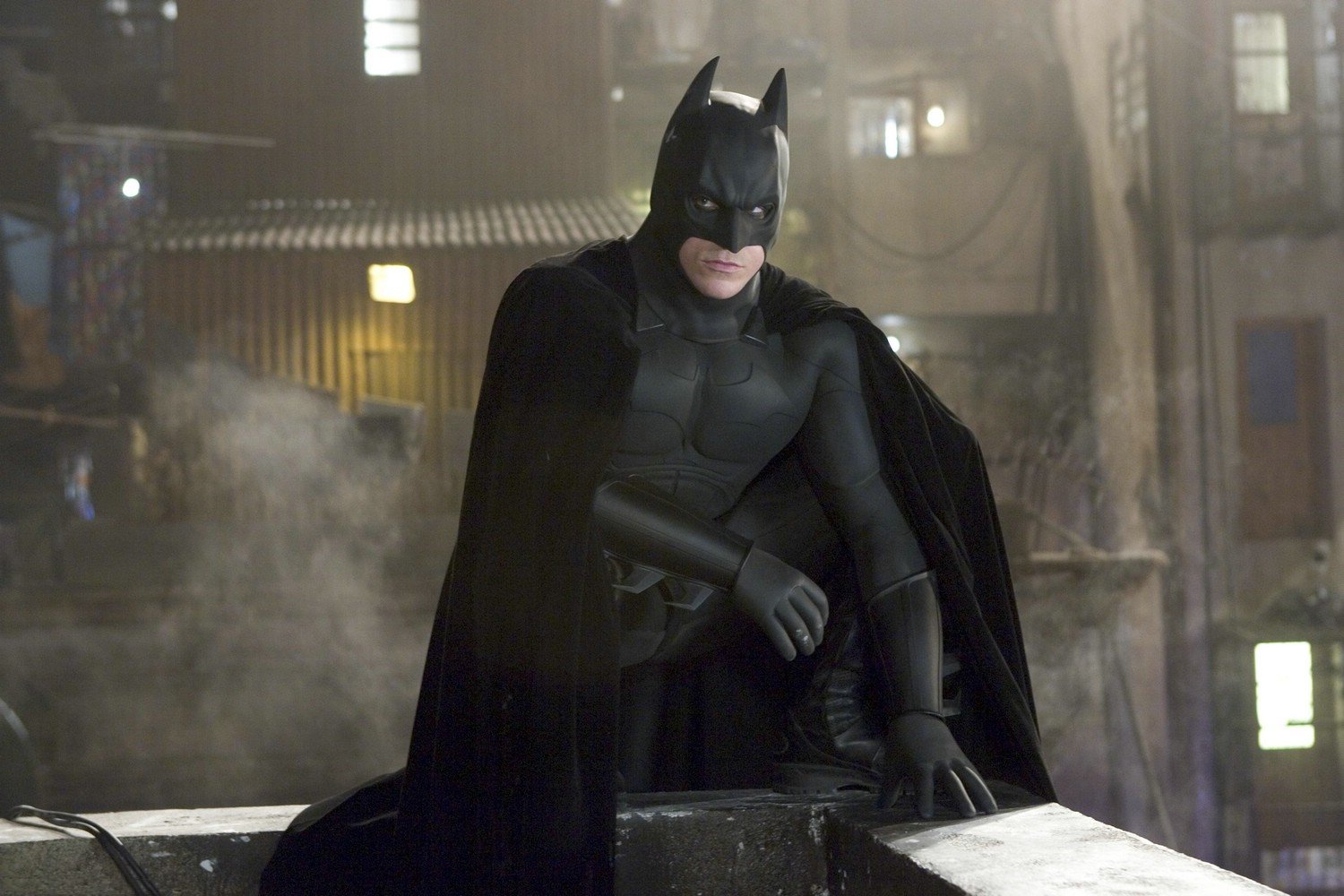 Christian Bale as Batman in &#x27;Batman Begins&#x27;