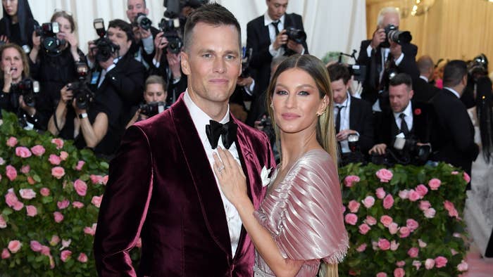 Tom Brady and Gisele Bundchen are pictured together