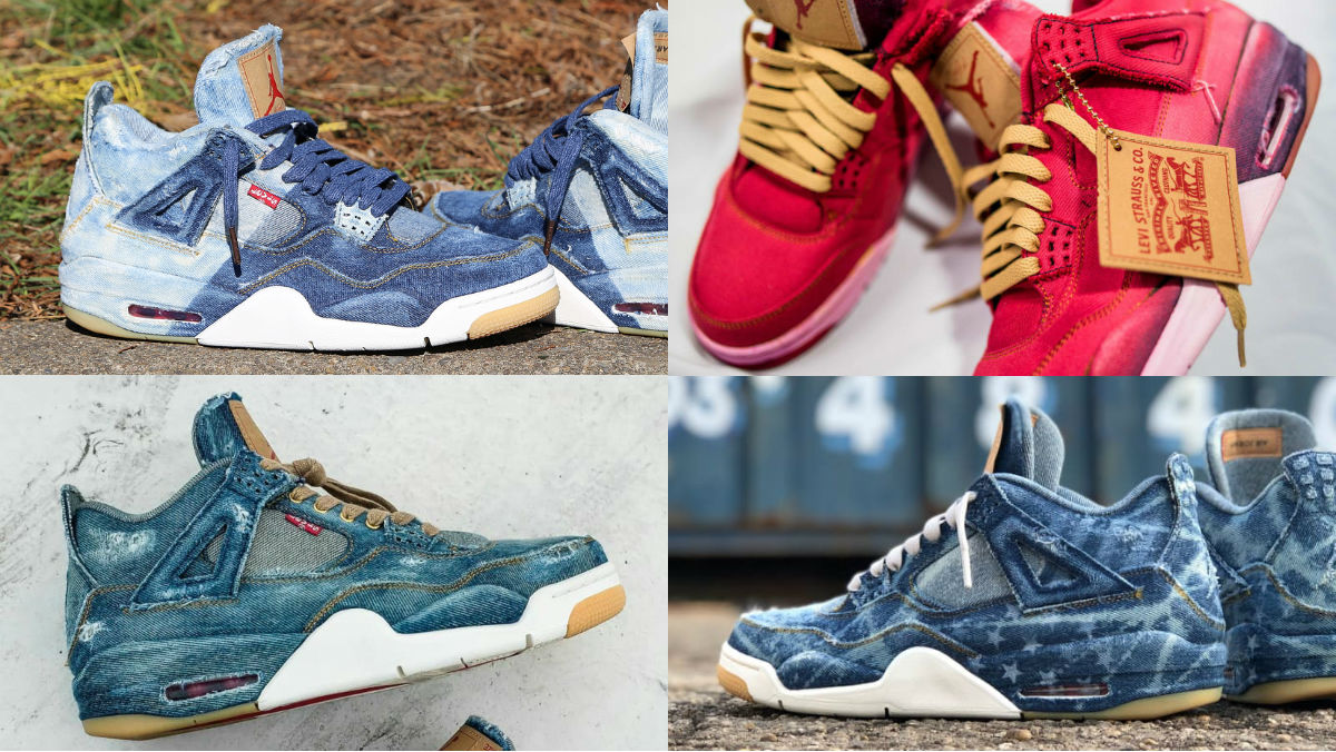 20 Ways People Have Customized the Denim Levi s x Air Jordan 4