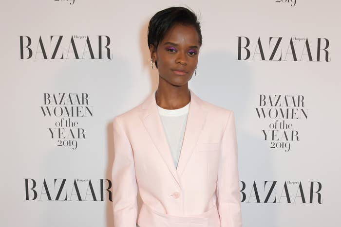 Letitia Wright attends the Harper&#x27;s Bazaar Women of the Year Awards 2019.