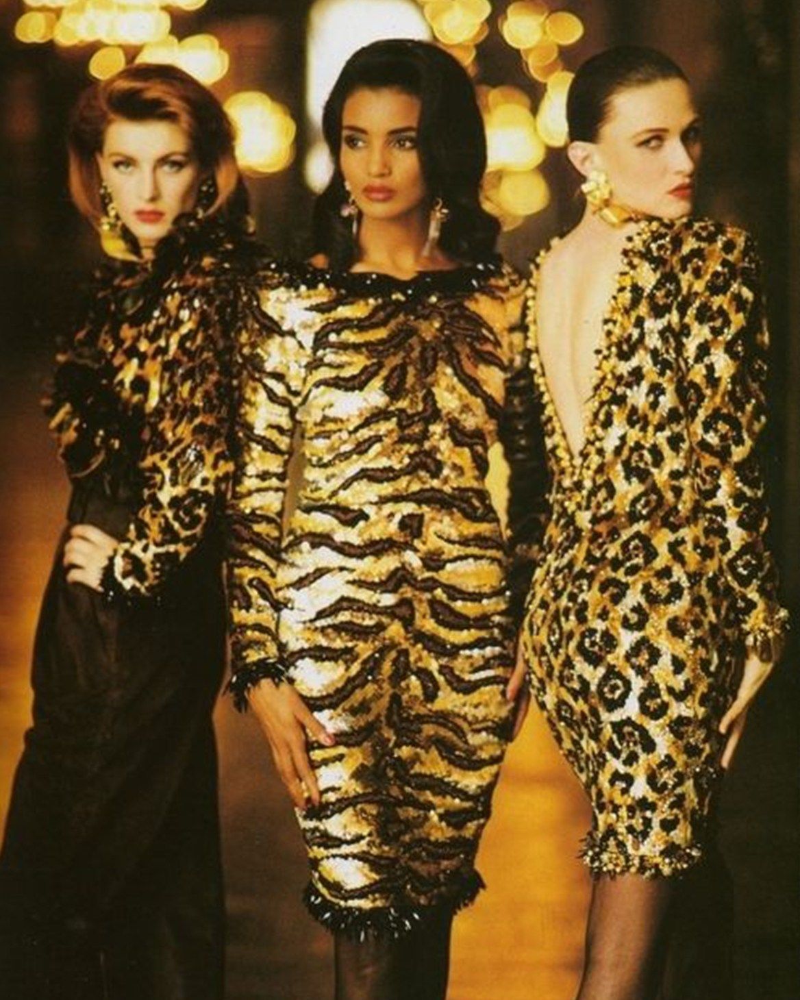 80s runway animal print