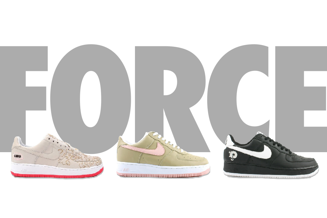 Nike air force 1 swoosh pack finish clearance line