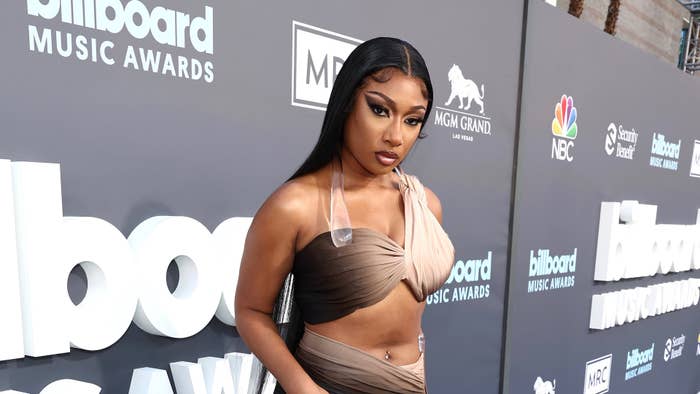 Megan Thee Stallion arrives to the 2022 Billboard Music Awards