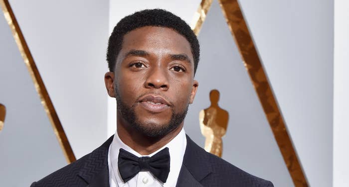 Chadwick Boseman attends the 88th Annual Academy Awards