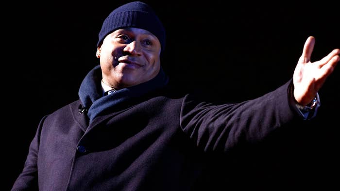 LL Cool J onstage at the 99th National Christmas Tree Lighting Ceremony in President&#x27;s Park near The White House
