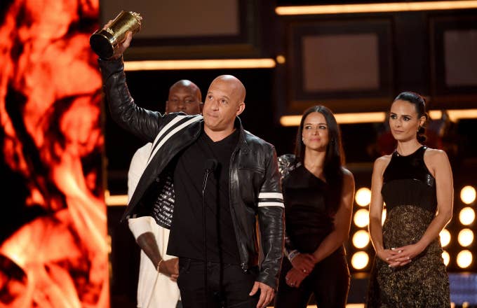 Vin Diesel accepts the MTV Generation Award