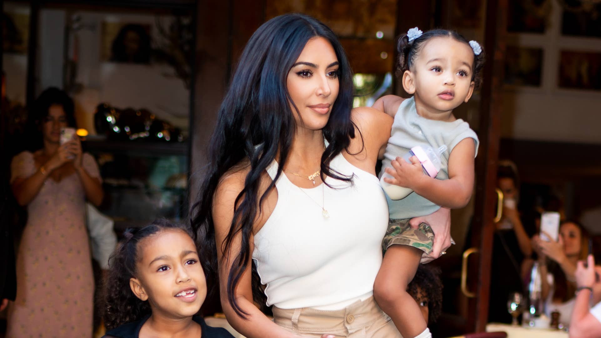 Kim Kardashian shows off her massive walk-in closet stuffed with