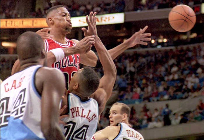 Scottie Pippen Bulls Cavs 1996 Getty