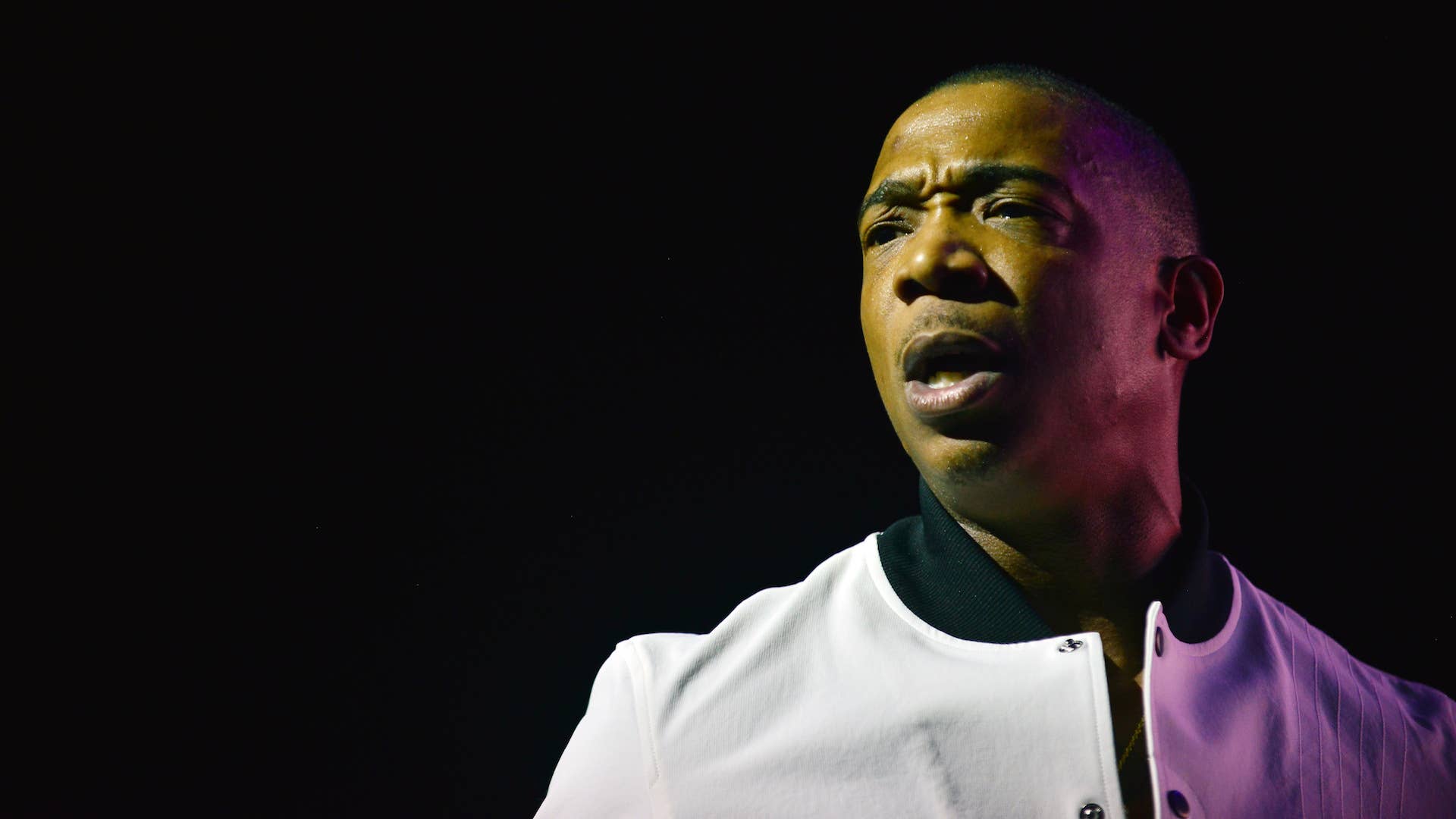 Ja Rule performs onstage at James L Knight Center.