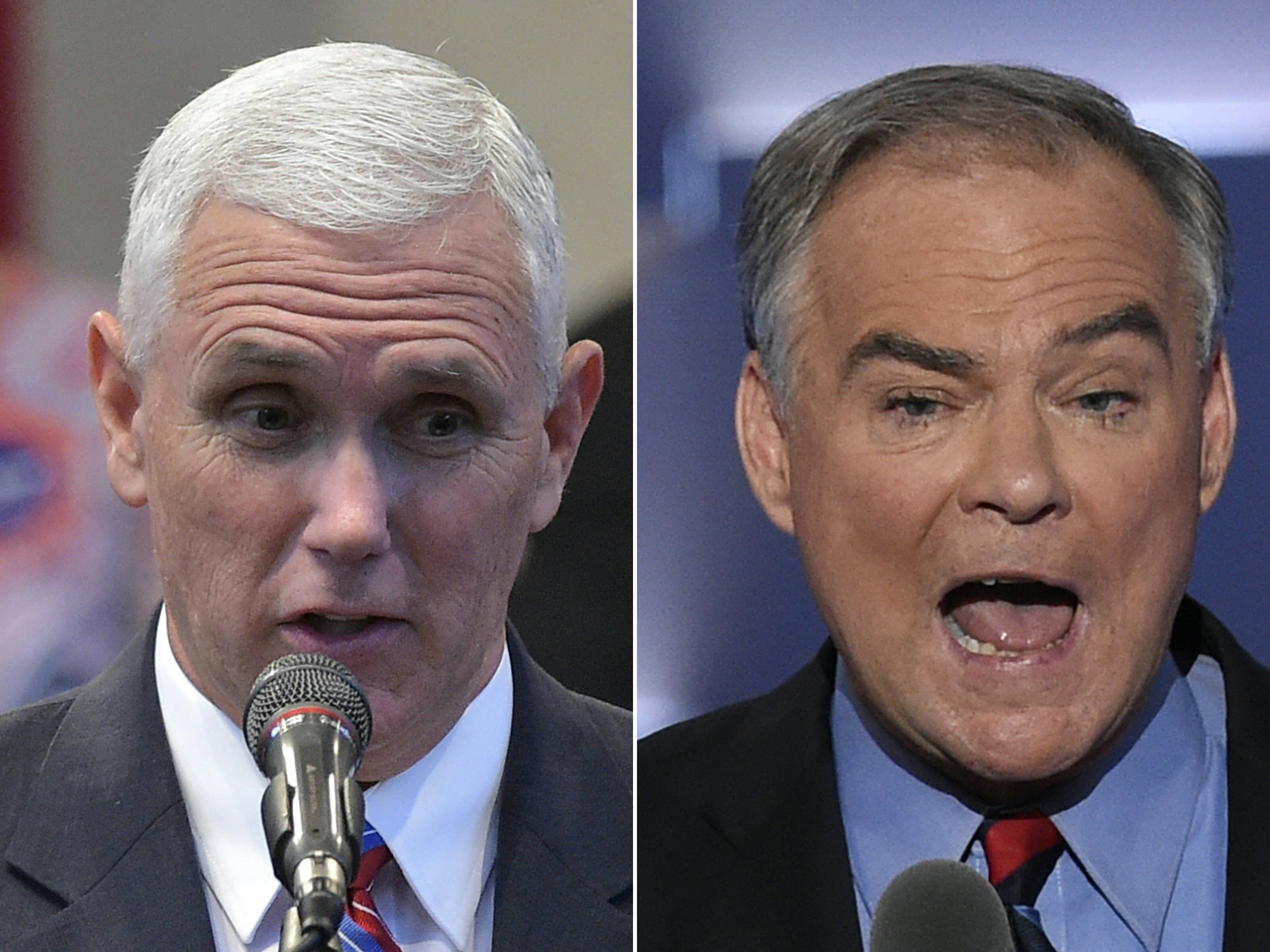 Mike Pence and Tim Kaine