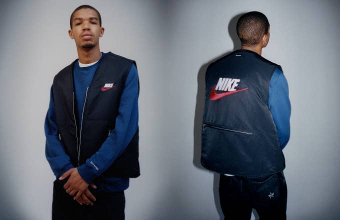 Supreme Nike Double Zip Quilted Work Jacket Black Men's - FW18 - US