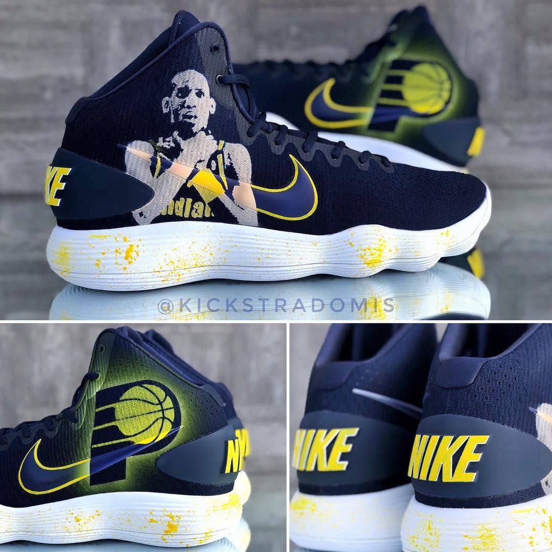 Pacers' Booker Reggie Miller's 'Choke' Gesture On His Sneakers | Complex