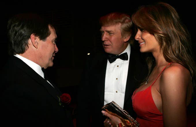 Bill Belichick and Donald Trump in 2005.