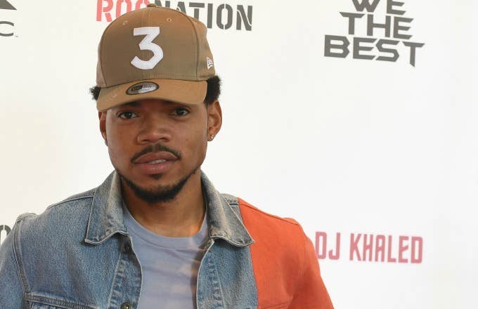 chance the Rapper at a Roc Nation event.