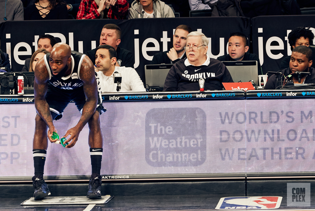 Herb Brooklyn Nets Scorekeepers Look Left Complex Original