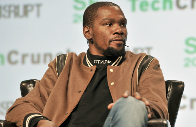 Kevin Durant at Tech Crunch.