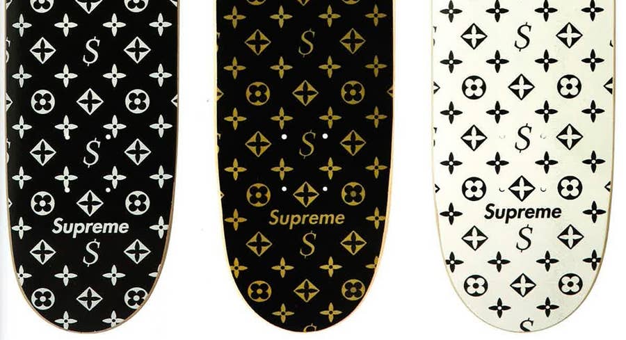 Supreme x Louis Vuitton Deck and Trunk at the Louis Vuitton Exhibition in  NYC : r/streetwear