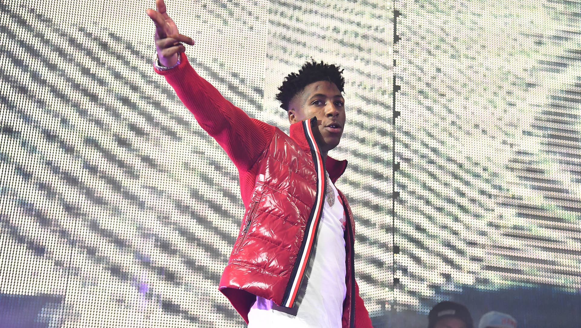 NBA YoungBoy performs onstage during Lil Baby & Friends concert