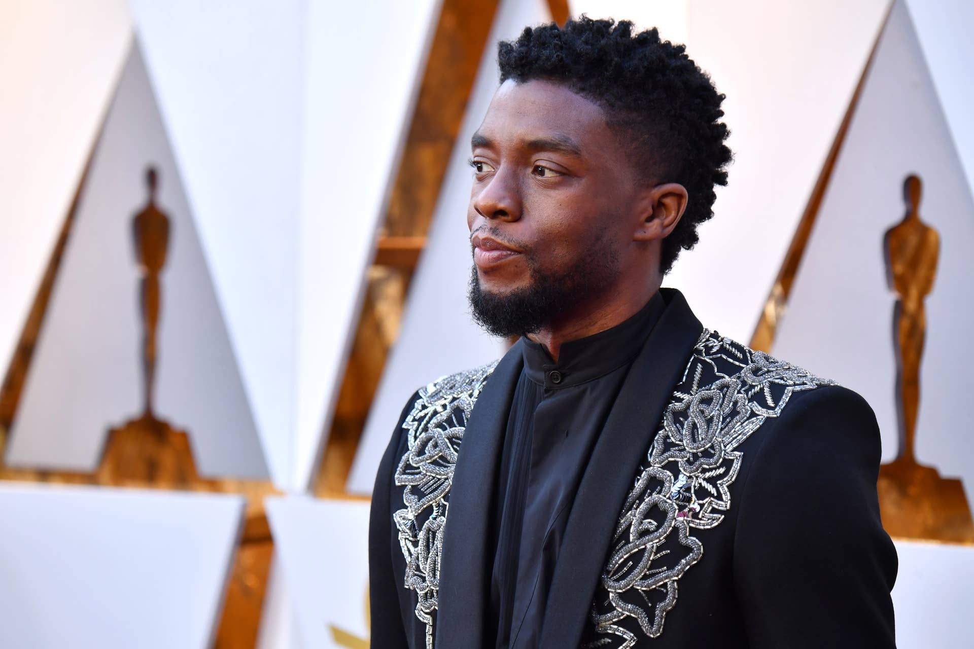 Chadwick Boseman attends the 90th Annual Academy Awards